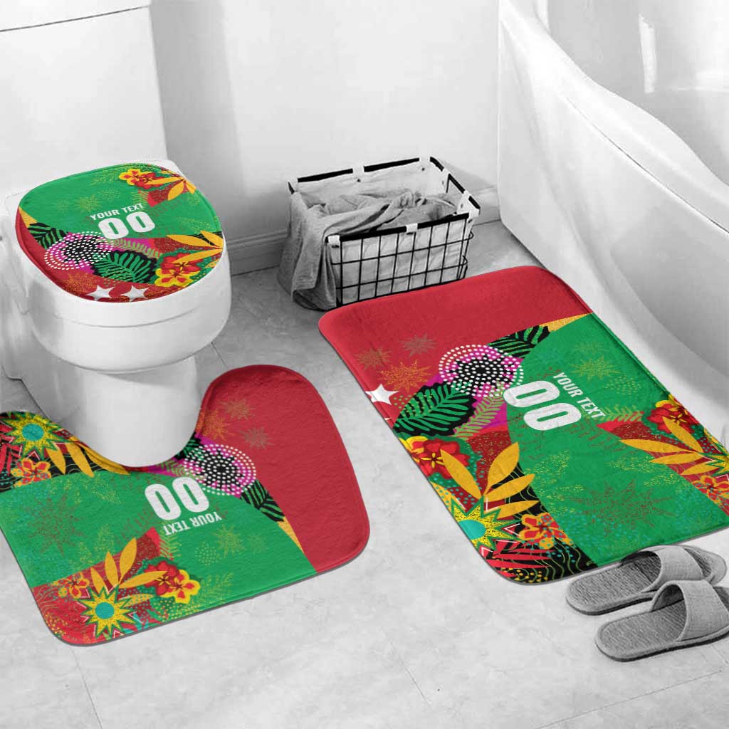 Custom Caribbean Cricket St Kitts and Nevis Bathroom Set Patriots Reign 2025 - Wonder Print Shop