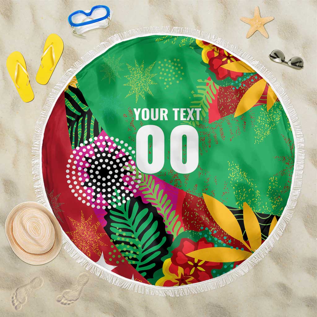 Custom Caribbean Cricket St Kitts and Nevis Beach Blanket Patriots Reign 2025 - Wonder Print Shop