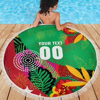 Custom Caribbean Cricket St Kitts and Nevis Beach Blanket Patriots Reign 2025 - Wonder Print Shop