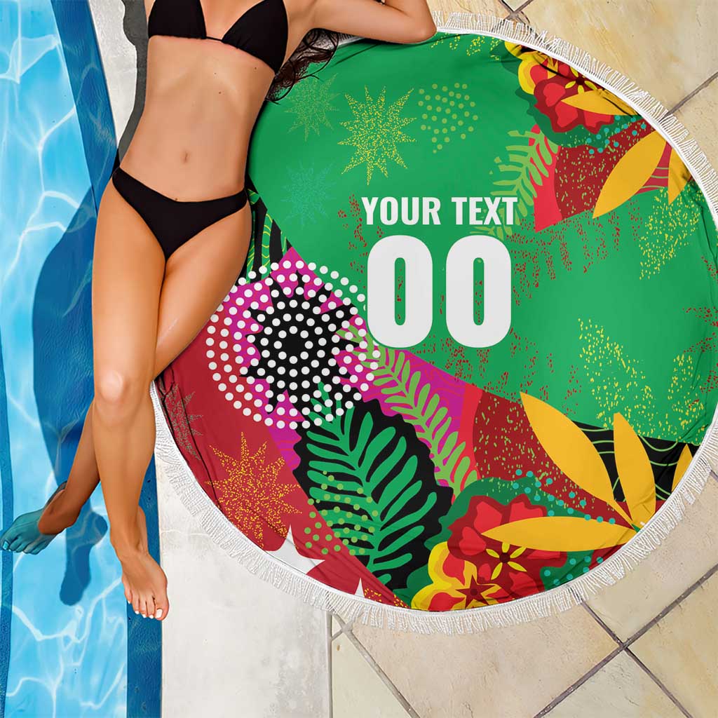 Custom Caribbean Cricket St Kitts and Nevis Beach Blanket Patriots Reign 2025 - Wonder Print Shop