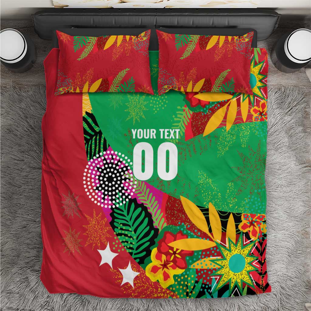 Custom Caribbean Cricket St Kitts and Nevis Bedding Set Patriots Reign 2025 - Wonder Print Shop