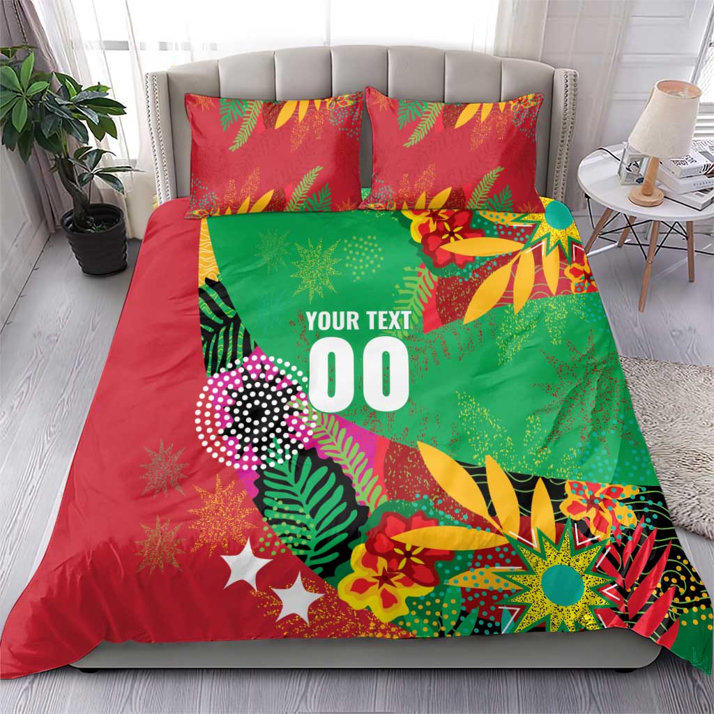 Custom Caribbean Cricket St Kitts and Nevis Bedding Set Patriots Reign 2025 - Wonder Print Shop