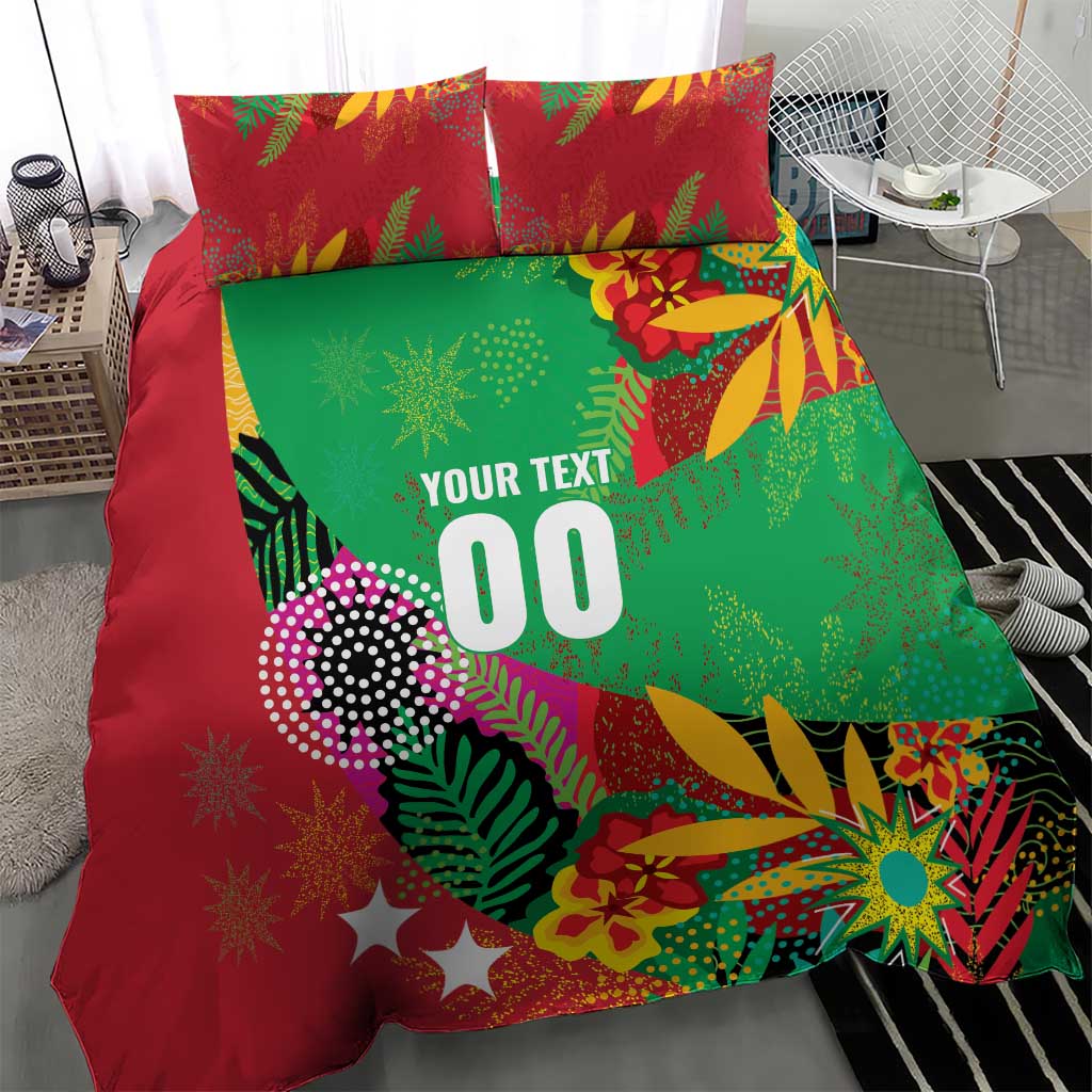 Custom Caribbean Cricket St Kitts and Nevis Bedding Set Patriots Reign 2025 - Wonder Print Shop