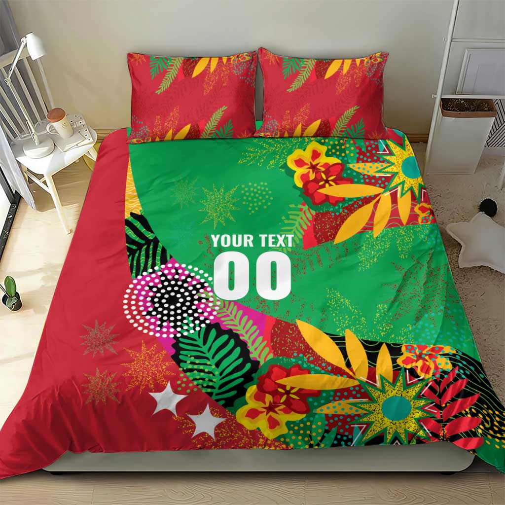 Custom Caribbean Cricket St Kitts and Nevis Bedding Set Patriots Reign 2025 - Wonder Print Shop