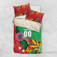 Custom Caribbean Cricket St Kitts and Nevis Bedding Set Patriots Reign 2025 - Wonder Print Shop