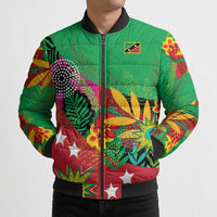 Custom Caribbean Cricket St Kitts and Nevis Bomber Puffer Jacket Patriots Reign 2025 - Wonder Print Shop