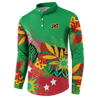 Custom Caribbean Cricket St Kitts and Nevis Button Sweatshirt Patriots Reign 2025 - Wonder Print Shop