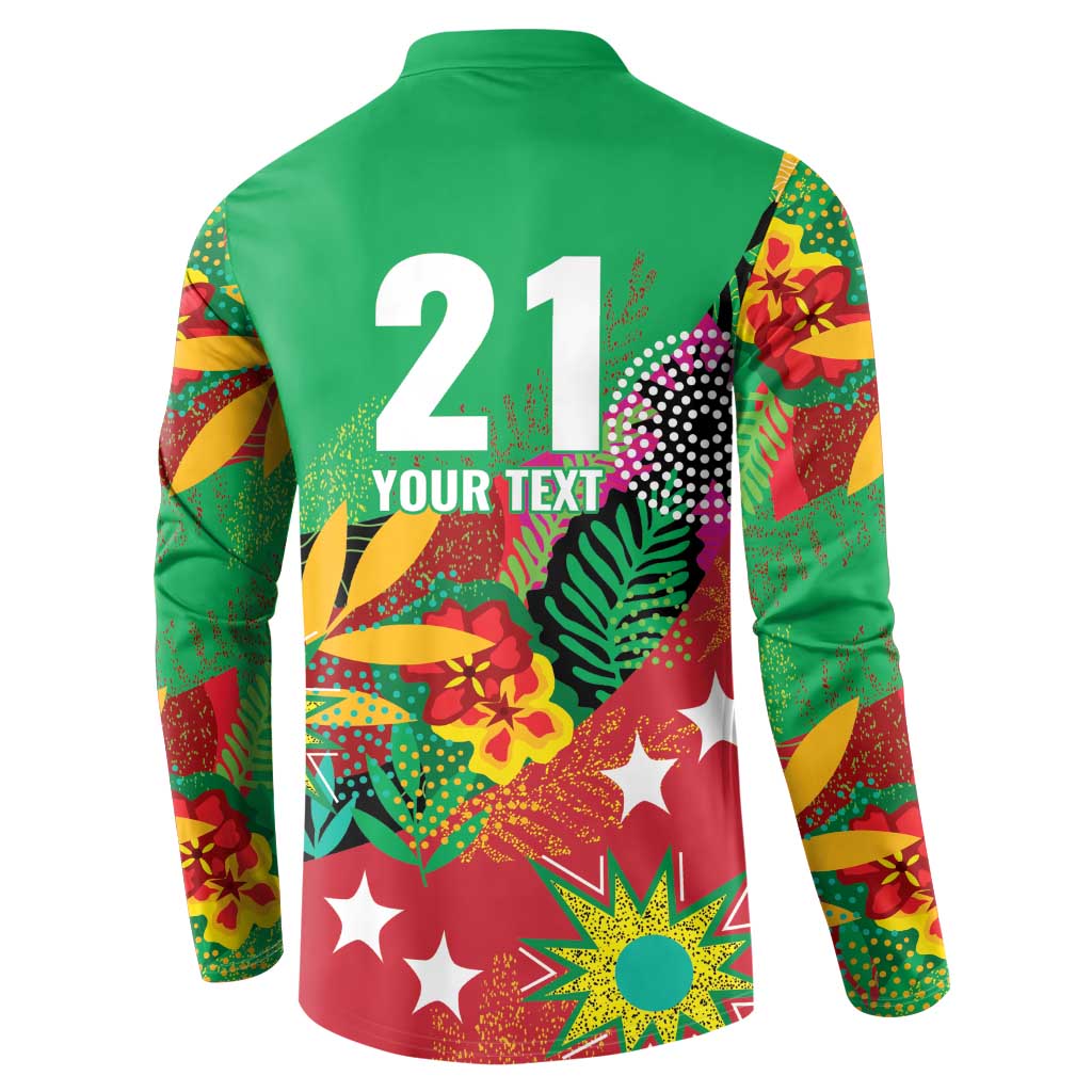 Custom Caribbean Cricket St Kitts and Nevis Button Sweatshirt Patriots Reign 2025 - Wonder Print Shop