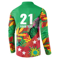 Custom Caribbean Cricket St Kitts and Nevis Button Sweatshirt Patriots Reign 2025 - Wonder Print Shop