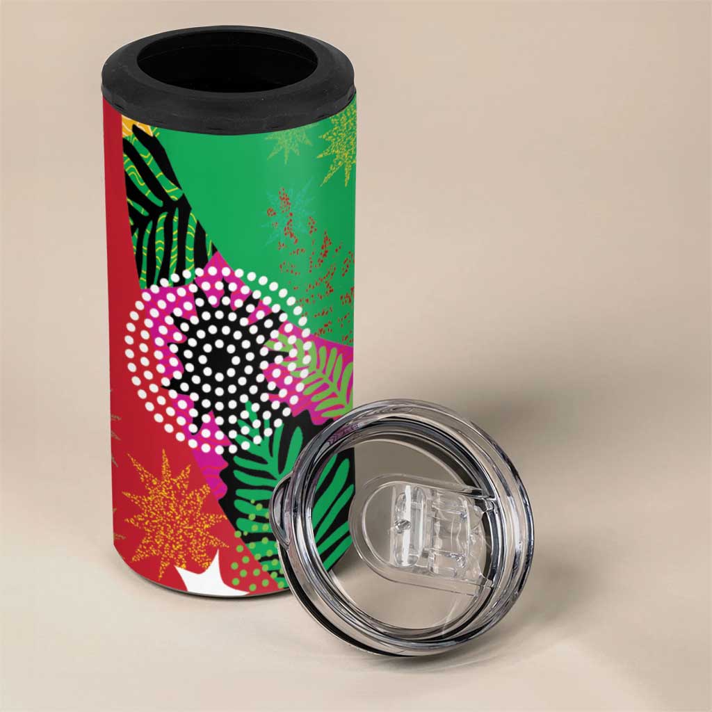 Custom Caribbean Cricket St Kitts and Nevis 4 in 1 Can Cooler Tumbler Patriots Reign 2025 - Wonder Print Shop