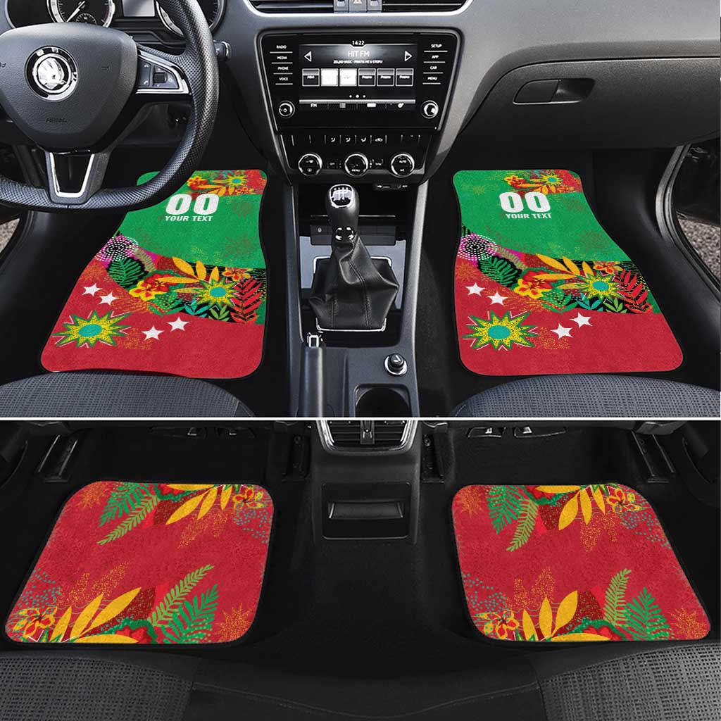 Custom Caribbean Cricket St Kitts and Nevis Car Mats Patriots Reign 2025 - Wonder Print Shop