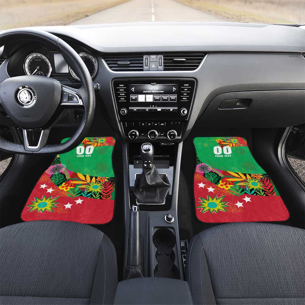 Custom Caribbean Cricket St Kitts and Nevis Car Mats Patriots Reign 2025 - Wonder Print Shop