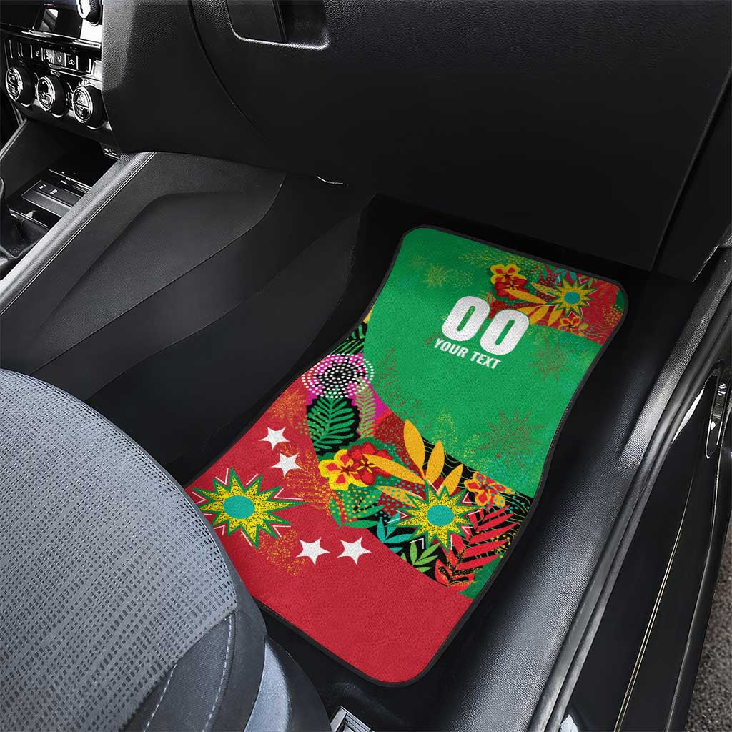Custom Caribbean Cricket St Kitts and Nevis Car Mats Patriots Reign 2025 - Wonder Print Shop