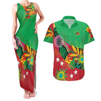 Custom Caribbean Cricket St Kitts and Nevis Couples Matching Tank Maxi Dress and Hawaiian Shirt Patriots Reign 2025 - Wonder Print Shop