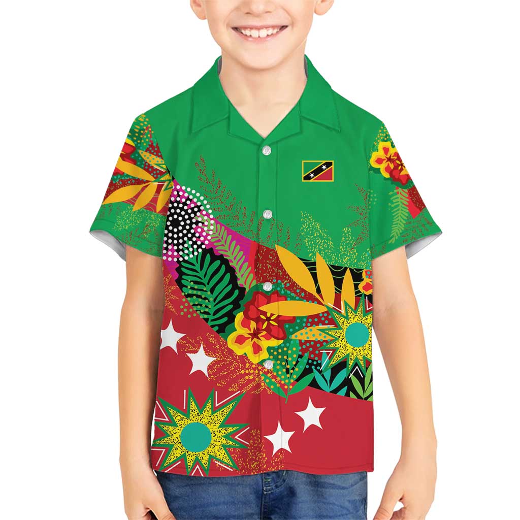 Custom Caribbean Cricket St Kitts and Nevis Family Matching Long Sleeve Bodycon Dress and Hawaiian Shirt Patriots Reign 2025 - Wonder Print Shop