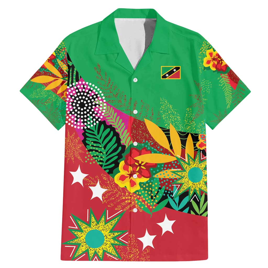 Custom Caribbean Cricket St Kitts and Nevis Family Matching Mermaid Dress and Hawaiian Shirt Patriots Reign 2025 - Wonder Print Shop