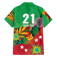 Custom Caribbean Cricket St Kitts and Nevis Family Matching Off The Shoulder Long Sleeve Dress and Hawaiian Shirt Patriots Reign 2025 - Wonder Print Shop