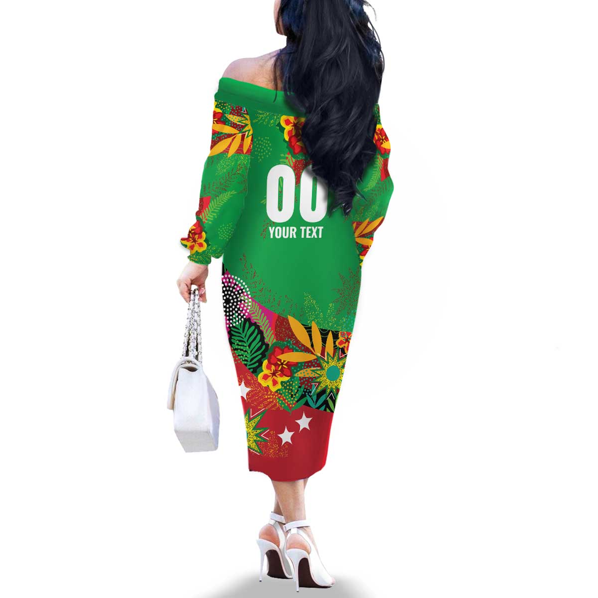 Custom Caribbean Cricket St Kitts and Nevis Family Matching Off The Shoulder Long Sleeve Dress and Hawaiian Shirt Patriots Reign 2025 - Wonder Print Shop