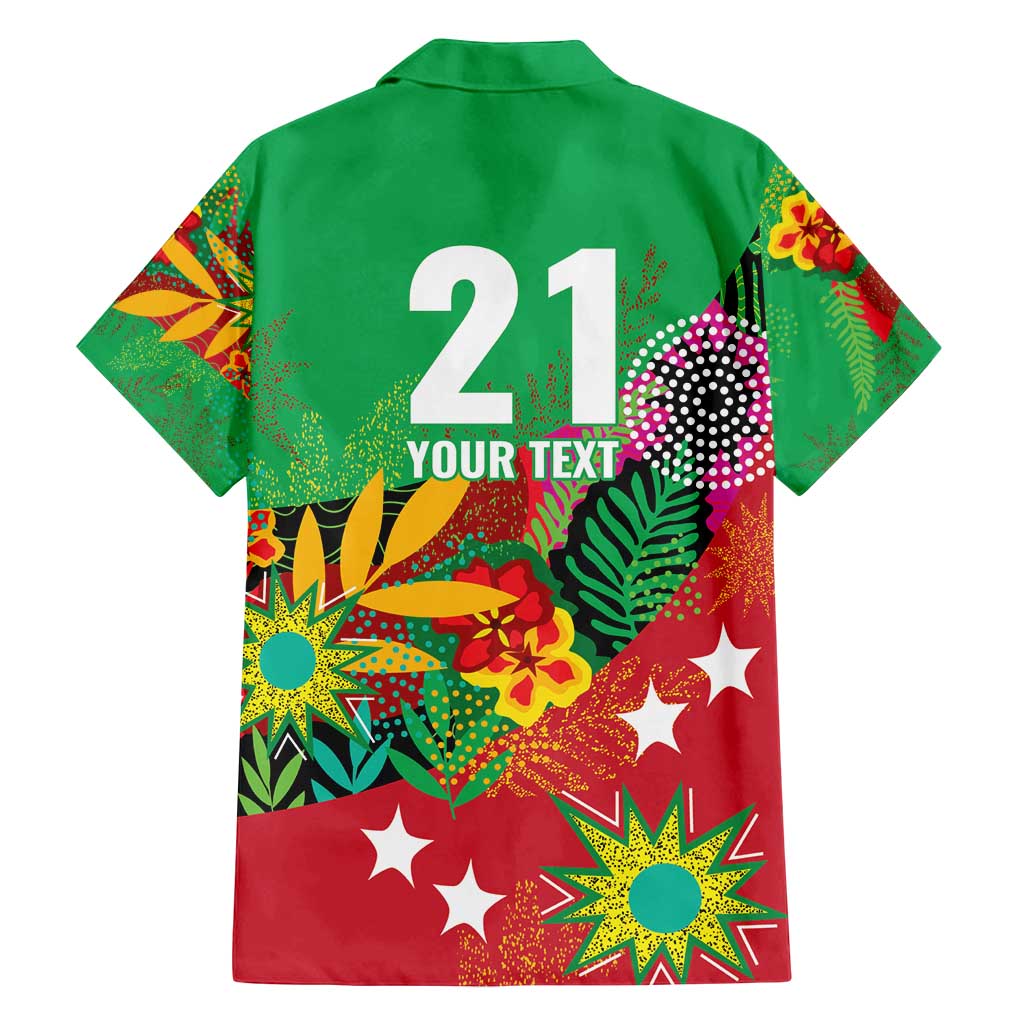 Custom Caribbean Cricket St Kitts and Nevis Family Matching Puletasi and Hawaiian Shirt Patriots Reign 2025 - Wonder Print Shop