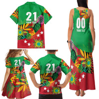 Custom Caribbean Cricket St Kitts and Nevis Family Matching Tank Maxi Dress and Hawaiian Shirt Patriots Reign 2025 - Wonder Print Shop