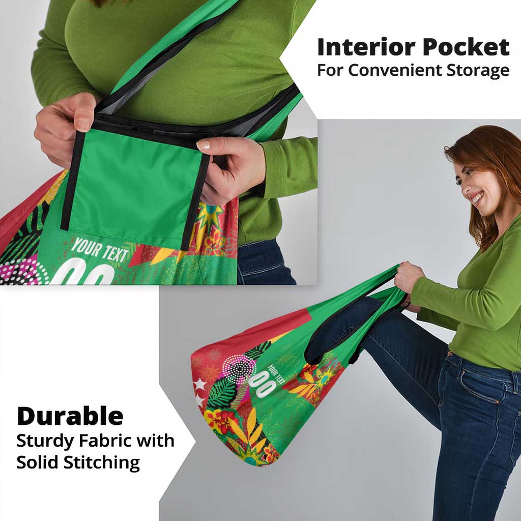 Custom Caribbean Cricket St Kitts and Nevis Grocery Bag Patriots Reign 2025 - Wonder Print Shop