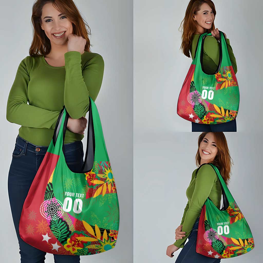 Custom Caribbean Cricket St Kitts and Nevis Grocery Bag Patriots Reign 2025 - Wonder Print Shop