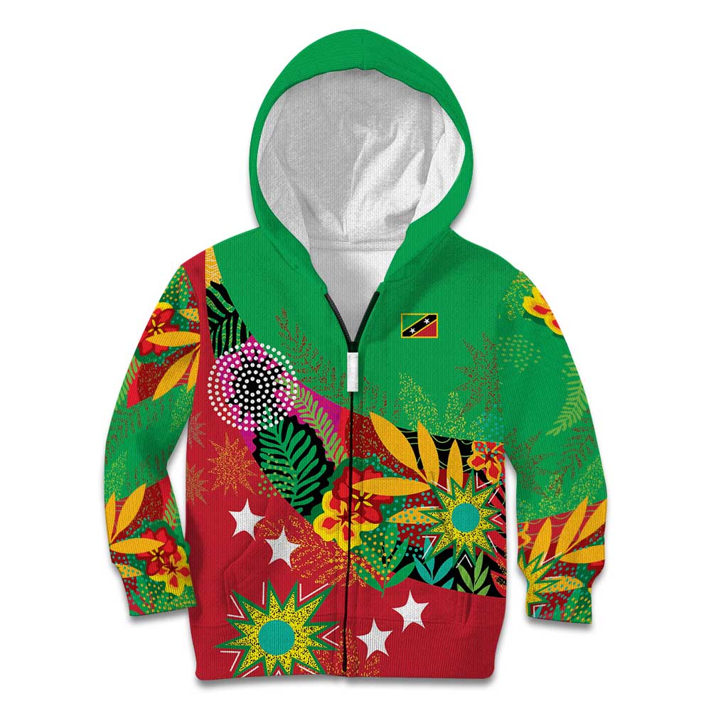Custom Caribbean Cricket St Kitts and Nevis Kid Hoodie Patriots Reign 2025 - Wonder Print Shop