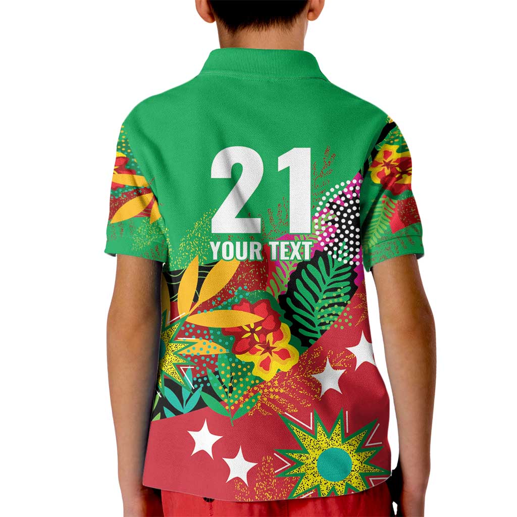 Custom Caribbean Cricket St Kitts and Nevis Kid Polo Shirt Patriots Reign 2025 - Wonder Print Shop
