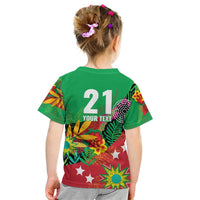 Custom Caribbean Cricket St Kitts and Nevis Kid T Shirt Patriots Reign 2025 - Wonder Print Shop