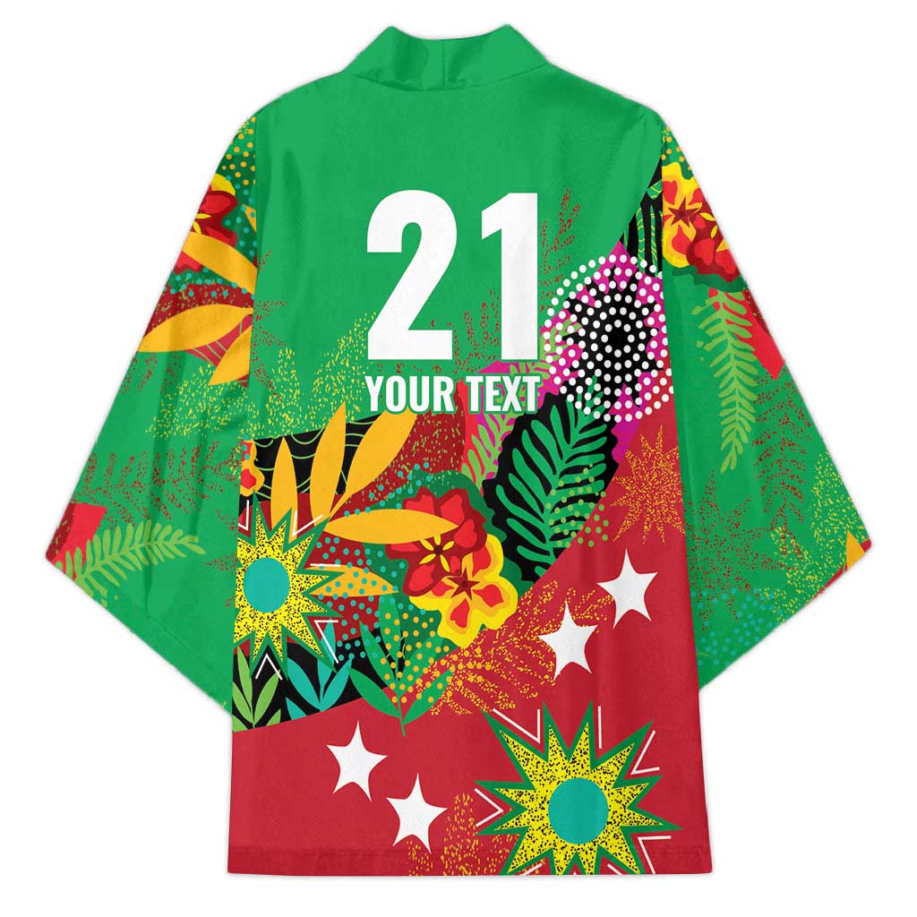 Custom Caribbean Cricket St Kitts and Nevis Kimono Patriots Reign 2025 - Wonder Print Shop