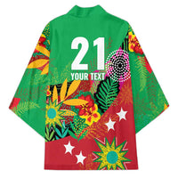 Custom Caribbean Cricket St Kitts and Nevis Kimono Patriots Reign 2025 - Wonder Print Shop