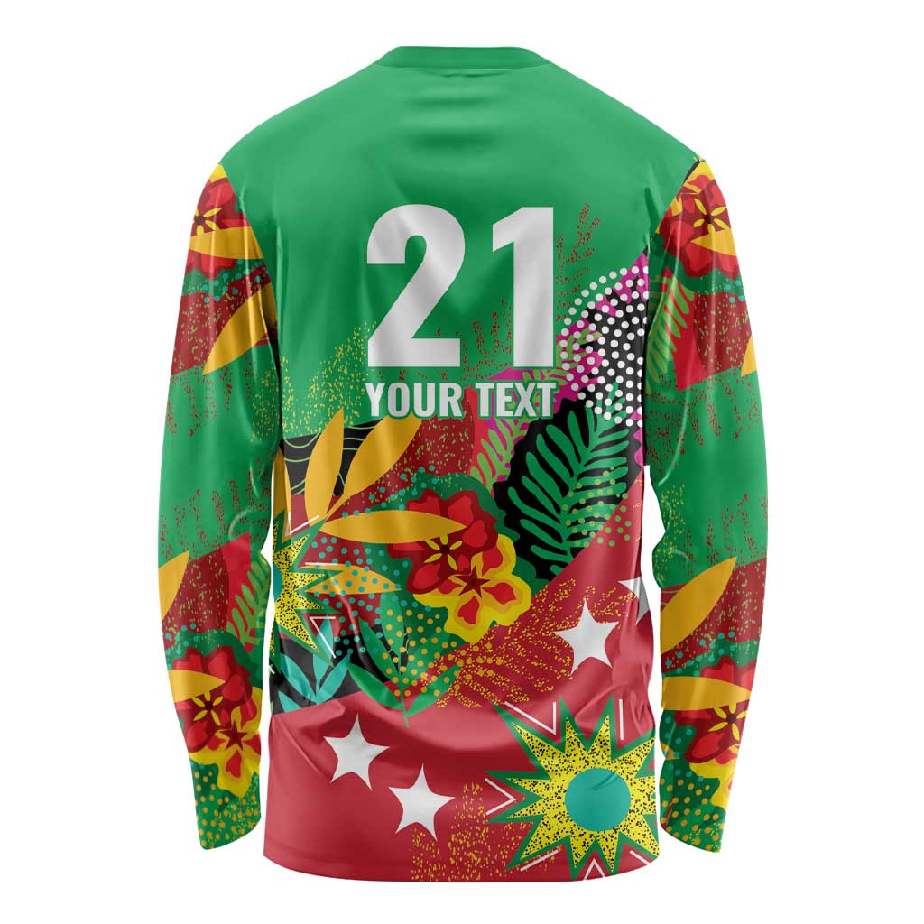 Custom Caribbean Cricket St Kitts and Nevis Long Sleeve Shirt Patriots Reign 2025 - Wonder Print Shop