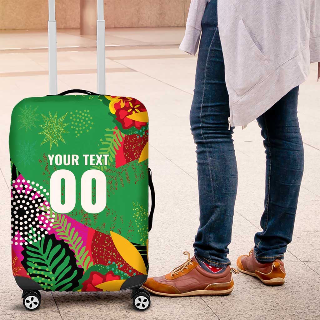 Custom Caribbean Cricket St Kitts and Nevis Luggage Cover Patriots Reign 2025 - Wonder Print Shop