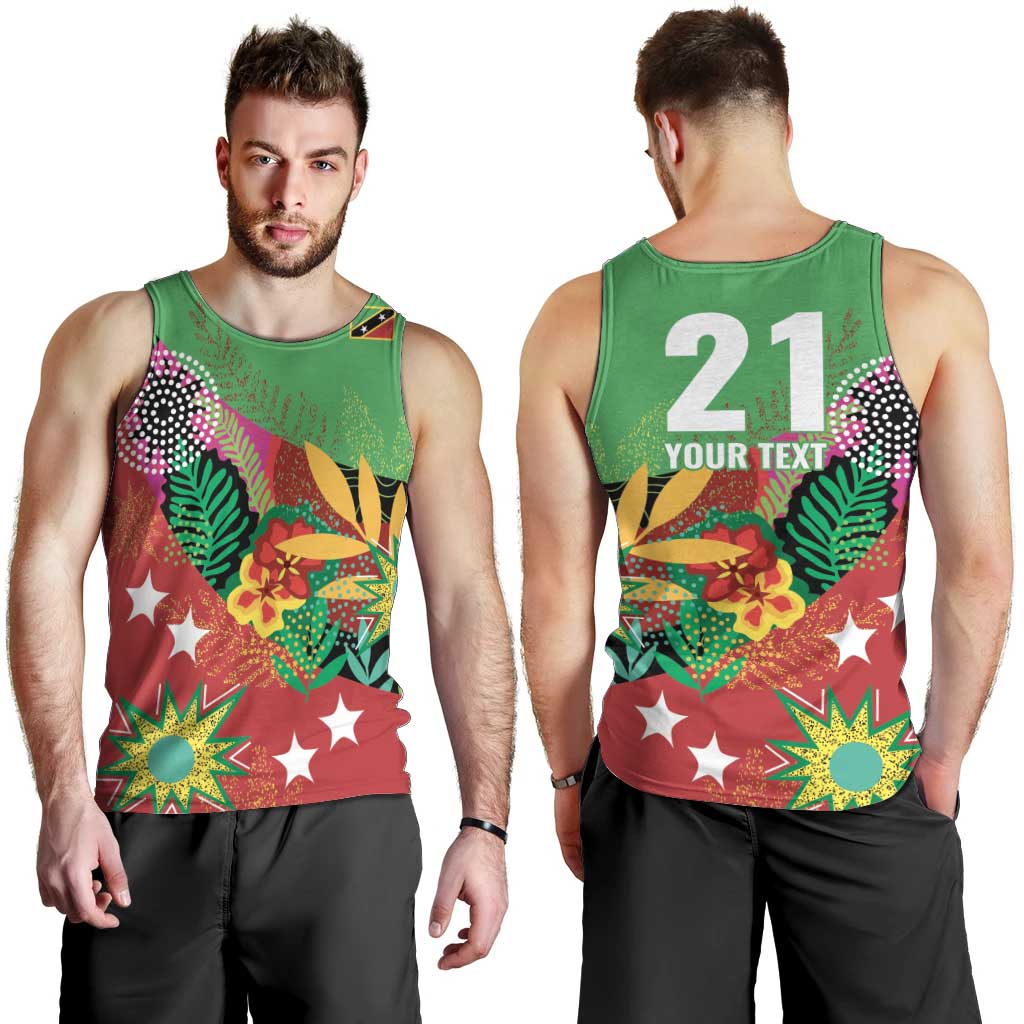 Custom Caribbean Cricket St Kitts and Nevis Men Tank Top Patriots Reign 2025 - Wonder Print Shop