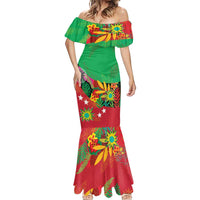 Custom Caribbean Cricket St Kitts and Nevis Mermaid Dress Patriots Reign 2025 - Wonder Print Shop