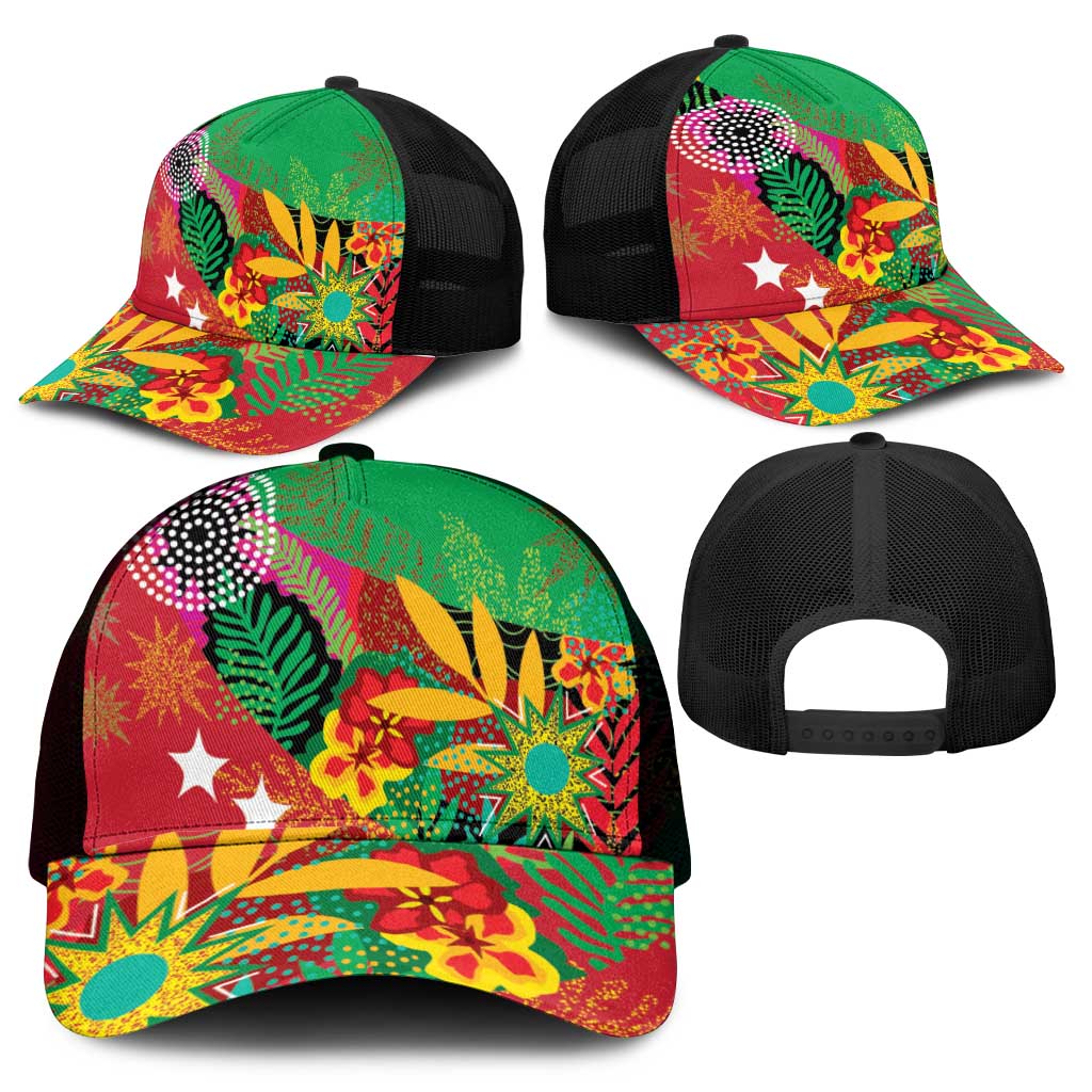 Caribbean Cricket St Kitts and Nevis Mesh Trucker Cap Patriots Reign 2025 - Wonder Print Shop