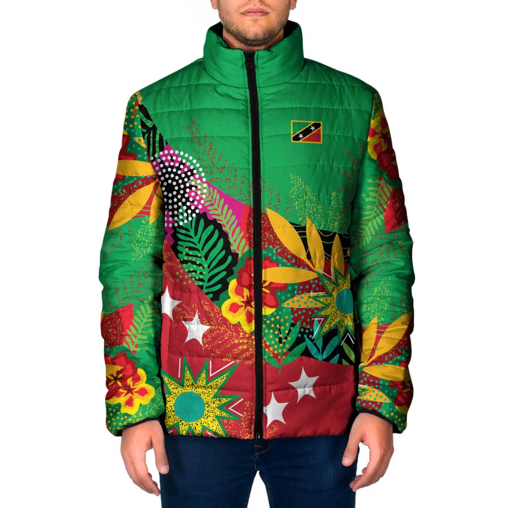 Custom Caribbean Cricket St Kitts and Nevis Padded Jacket Patriots Reign 2025 - Wonder Print Shop