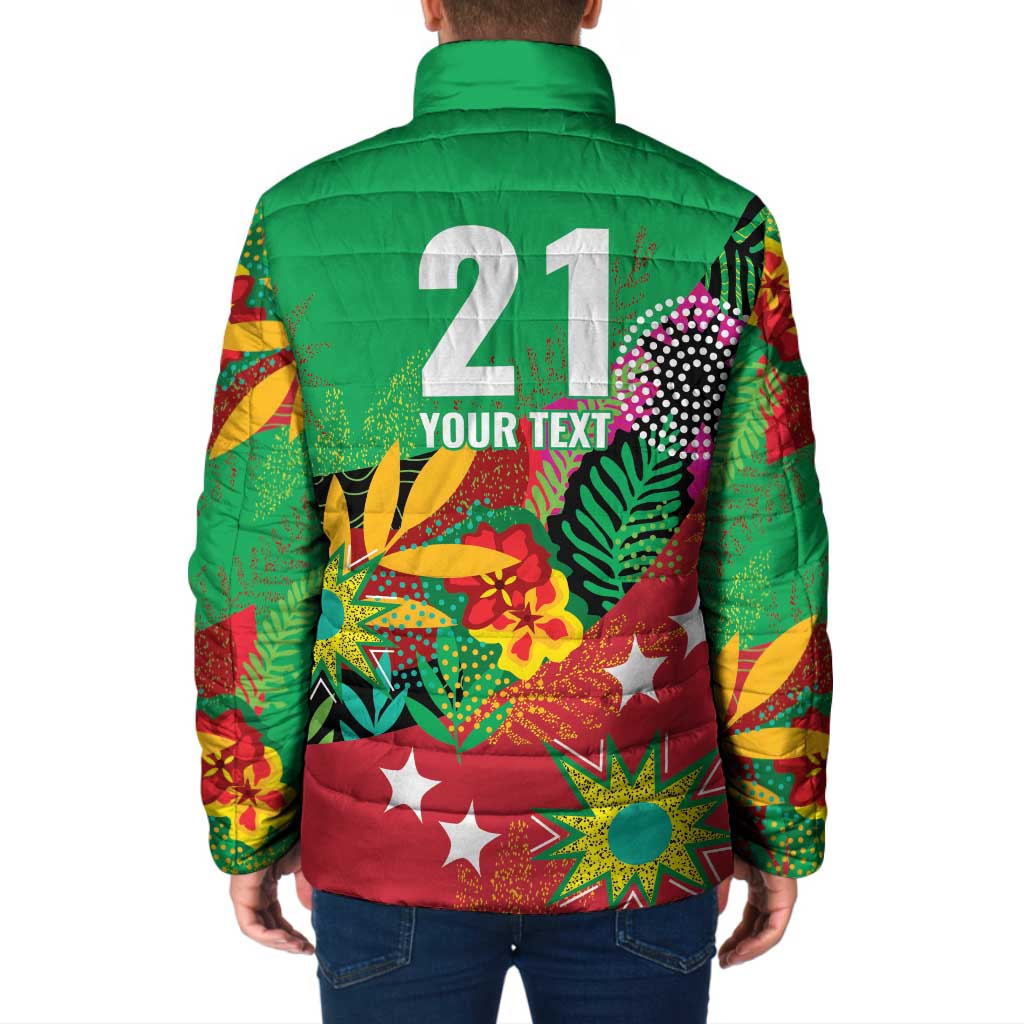 Custom Caribbean Cricket St Kitts and Nevis Padded Jacket Patriots Reign 2025 - Wonder Print Shop