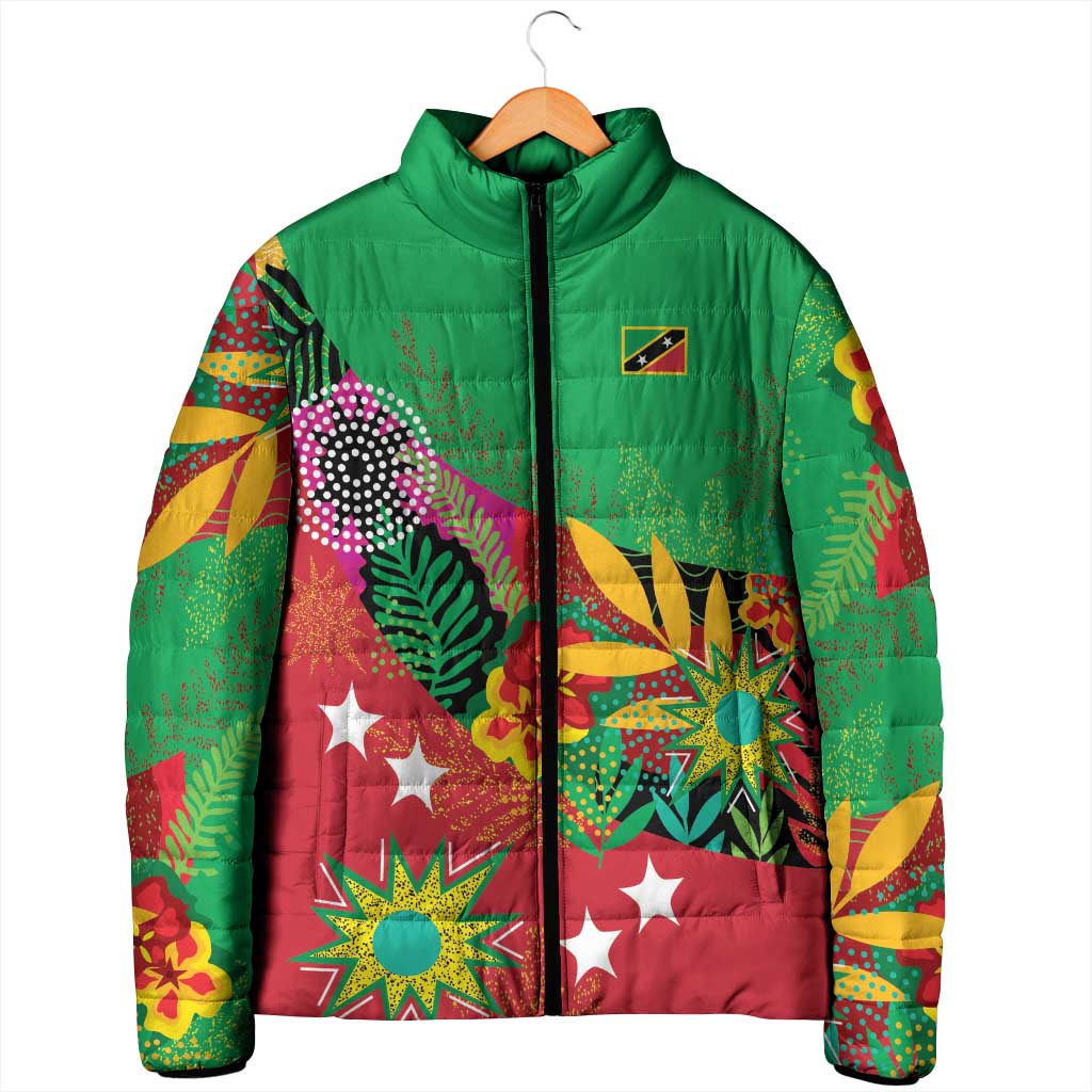 Custom Caribbean Cricket St Kitts and Nevis Padded Jacket Patriots Reign 2025 - Wonder Print Shop