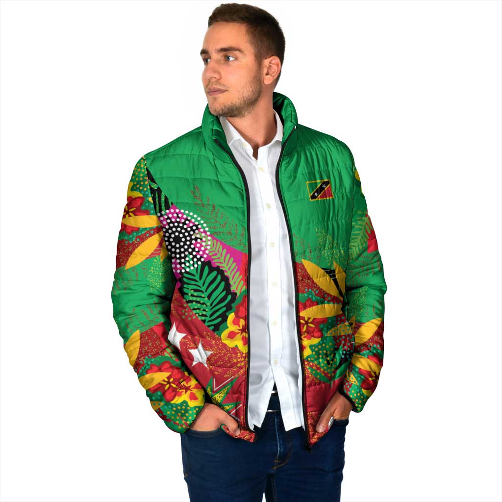 Custom Caribbean Cricket St Kitts and Nevis Padded Jacket Patriots Reign 2025 - Wonder Print Shop