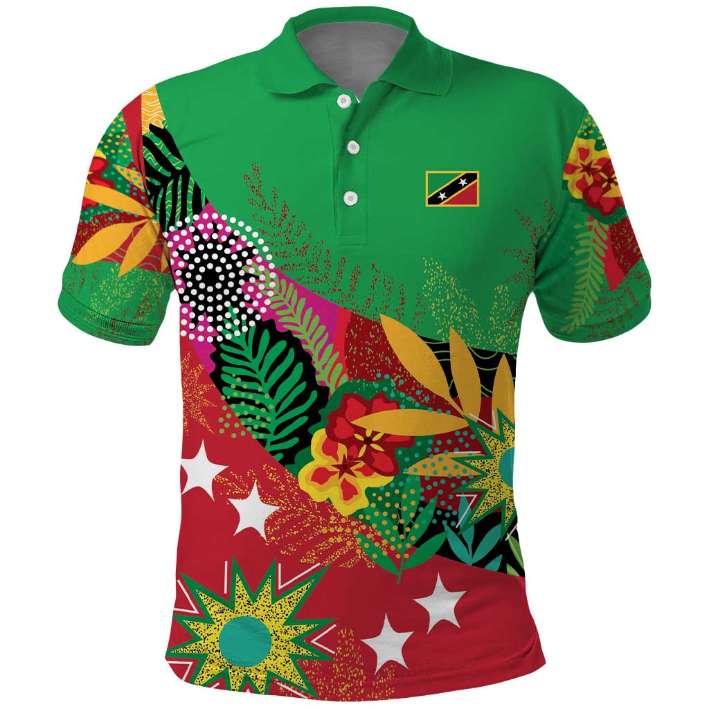 Custom Caribbean Cricket St Kitts and Nevis Polo Shirt Patriots Reign 2025 - Wonder Print Shop