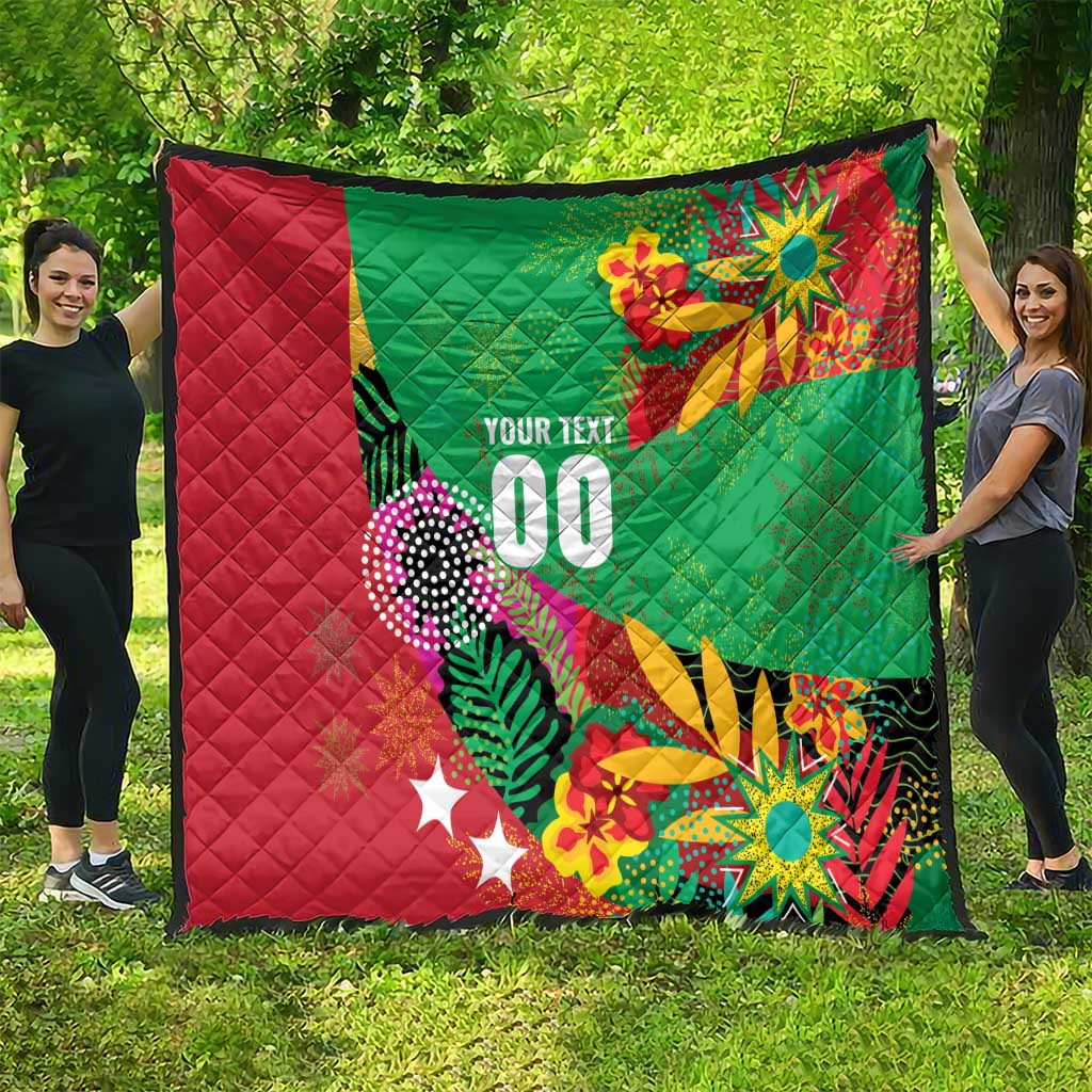Custom Caribbean Cricket St Kitts and Nevis Quilt Patriots Reign 2025 - Wonder Print Shop