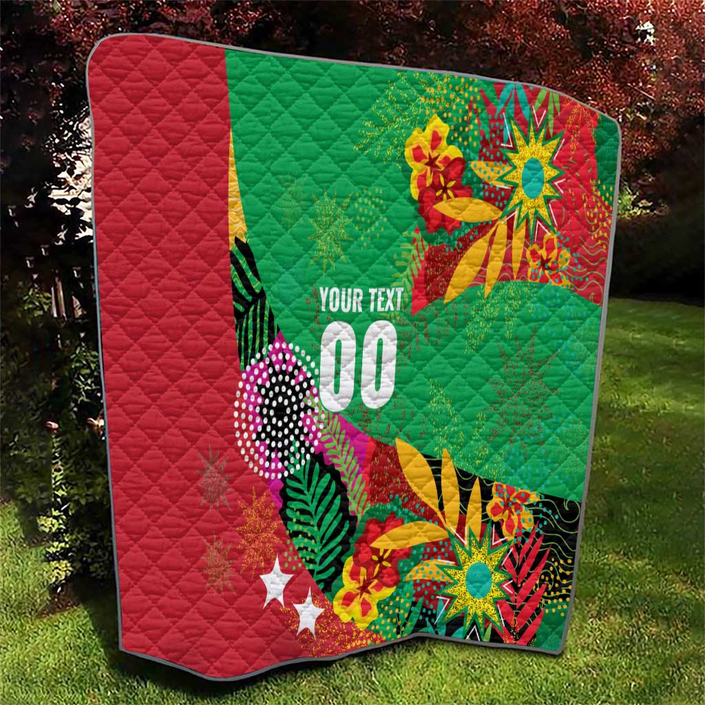 Custom Caribbean Cricket St Kitts and Nevis Quilt Patriots Reign 2025 - Wonder Print Shop