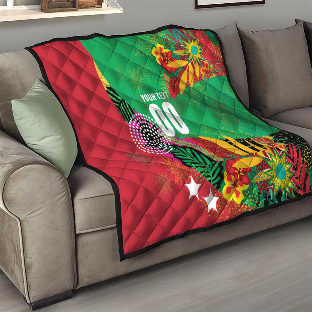 Custom Caribbean Cricket St Kitts and Nevis Quilt Patriots Reign 2025 - Wonder Print Shop