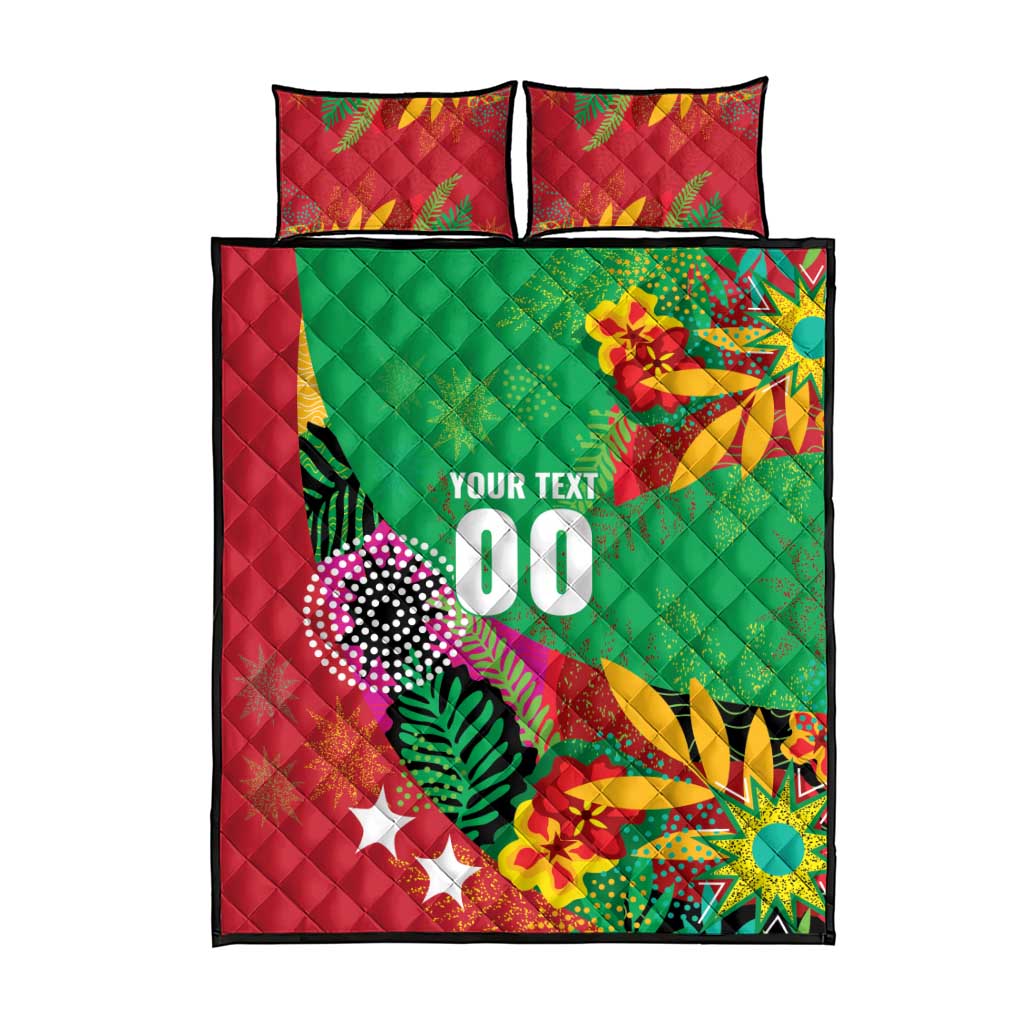 Custom Caribbean Cricket St Kitts and Nevis Quilt Bed Set Patriots Reign 2025 - Wonder Print Shop