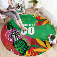 Custom Caribbean Cricket St Kitts and Nevis Round Carpet Patriots Reign 2025 - Wonder Print Shop