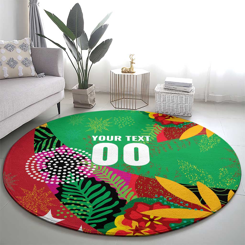 Custom Caribbean Cricket St Kitts and Nevis Round Carpet Patriots Reign 2025 - Wonder Print Shop