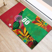 Custom Caribbean Cricket St Kitts and Nevis Rubber Doormat Patriots Reign 2025 - Wonder Print Shop
