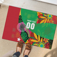 Custom Caribbean Cricket St Kitts and Nevis Rubber Doormat Patriots Reign 2025 - Wonder Print Shop