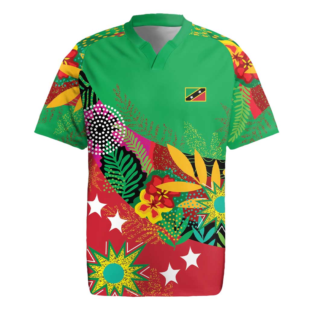 Custom Caribbean Cricket St Kitts and Nevis Rugby Jersey Patriots Reign 2025 - Wonder Print Shop